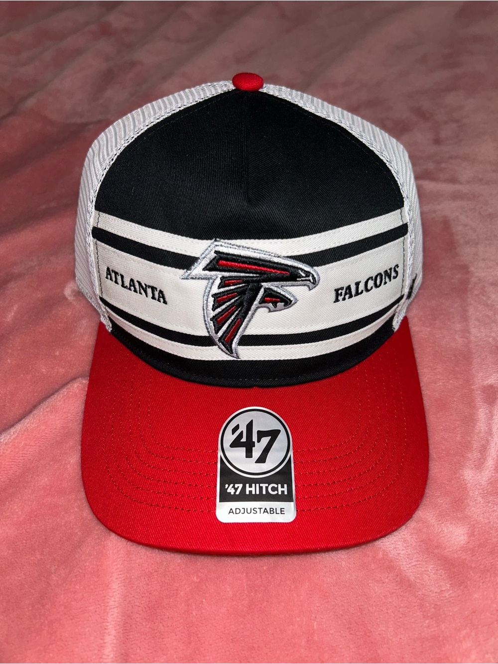 NFL Atlanta Falcons Red Black White Trucker Hat